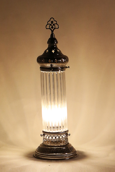 Pyrex Glass Cylinder Design Table Lamp